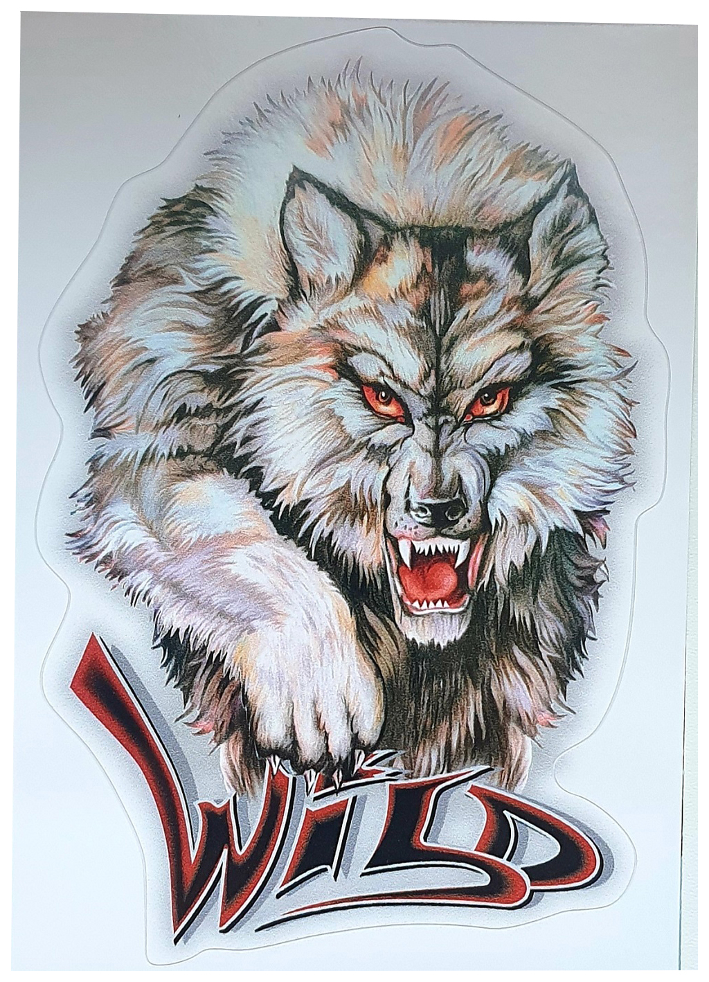 

Наклейка Волк Wild 33,5х23,5см AutoStickers 03509, Серый