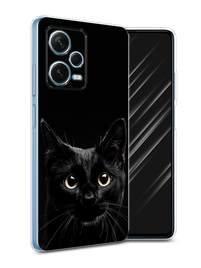 

Чехол Awog для Xiaomi Redmi Note 12 Pro Plus "Добрый кот", Черный, 317150-1