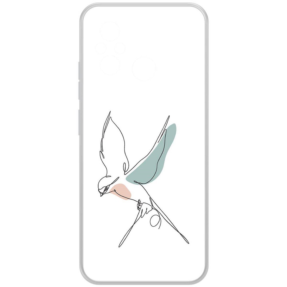 Чехол-накладка Krutoff Clear Case Полет для Xiaomi Redmi 12C