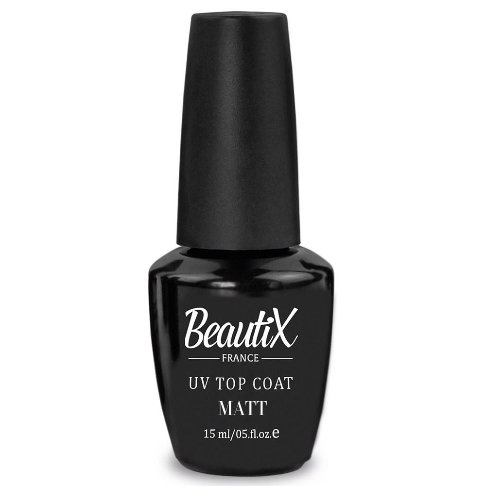 Матовое финишное покрытие для гель-лака UV Top Coat Beautix MATT 15 мл 1618₽