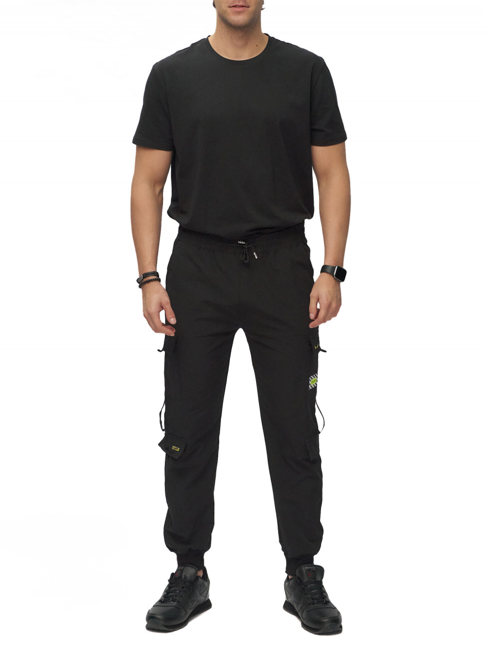 

Брюки мужские NoBrand AD3073 черные 46 RU, Черный, AD3073