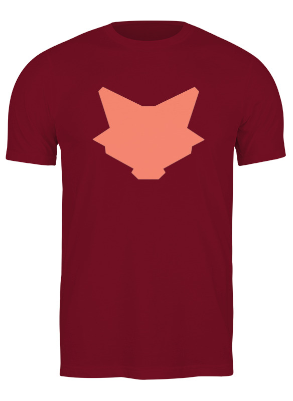

Футболка мужская Printio Fox here бордовая XL, Бордовый, Fox here