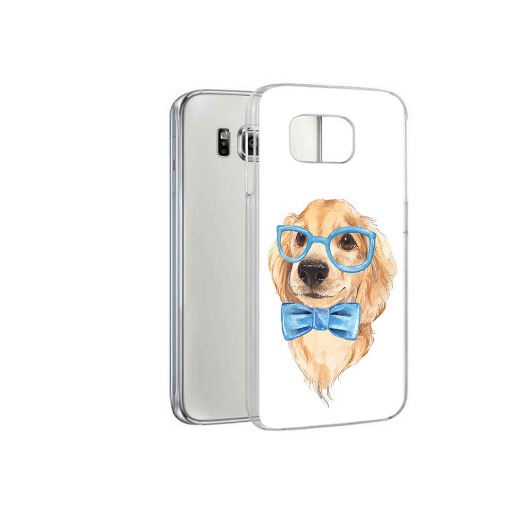 

Чехол MyPads Tocco для Samsung Galaxy S6 Собака интеллигент (PT12300.506.159), Прозрачный, Tocco