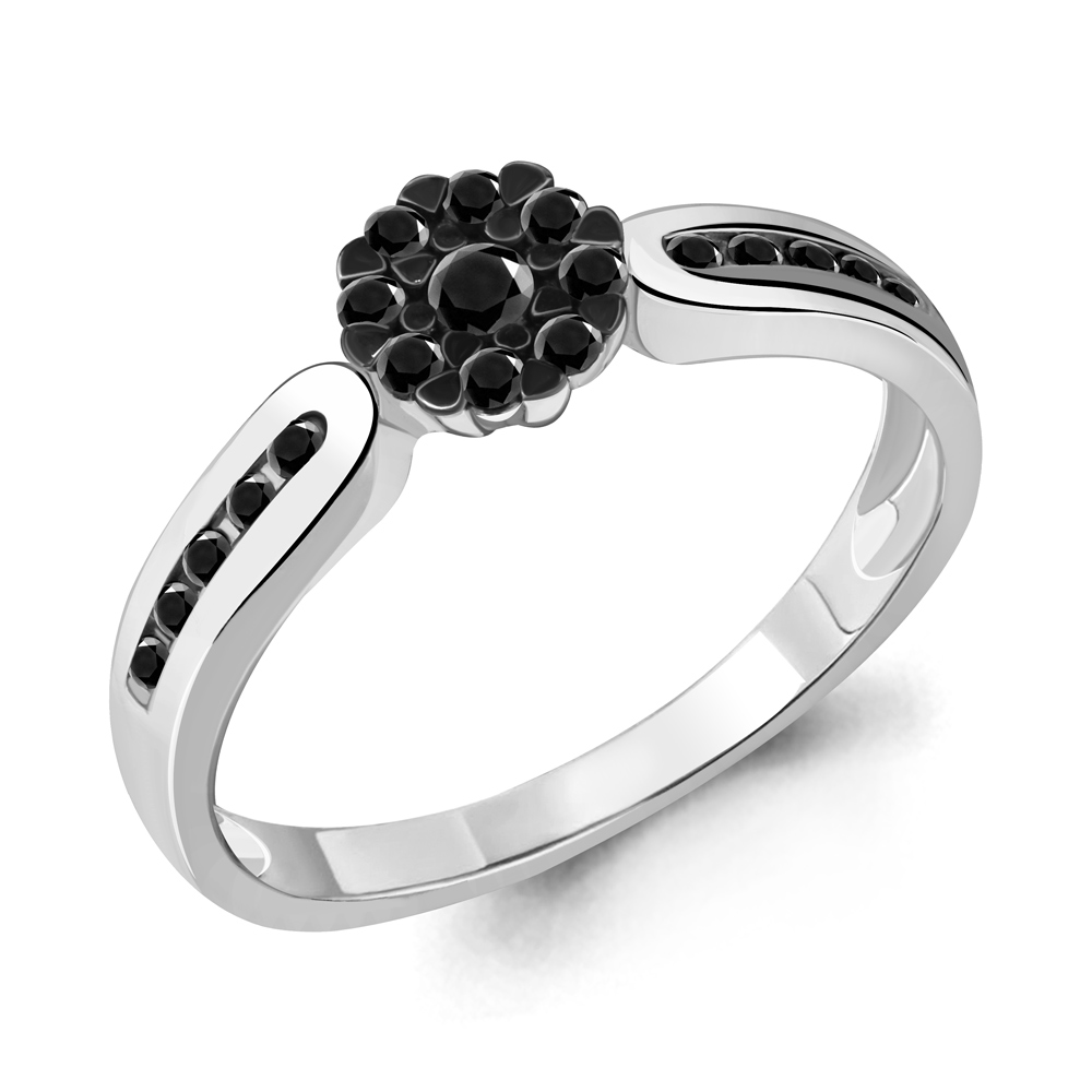 

Кольцо из белого золота с бриллиантом р. 17,5 Aquamarine 963662Ч_585_бз, 963662Ч_585_бз