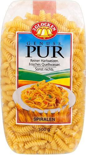 

Макаронные изделия 3 Glocken Genuss Pur спирали 500 г