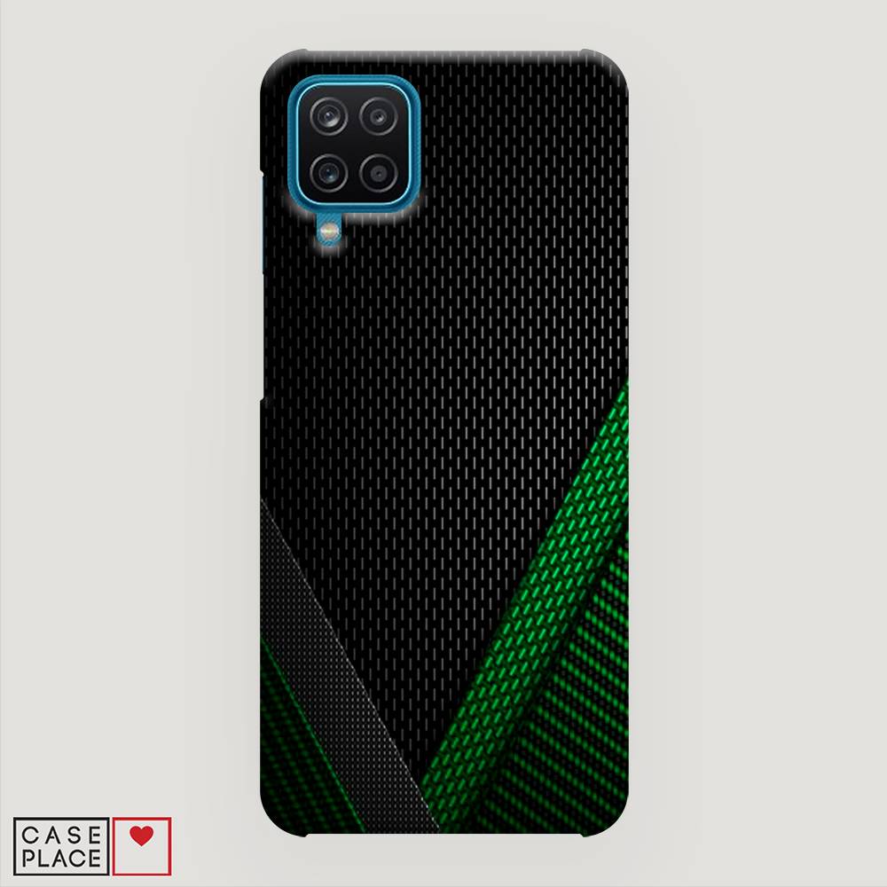 

Пластиковый чехол "Зеленый карбон" на Samsung Galaxy A12, 2101620-2
