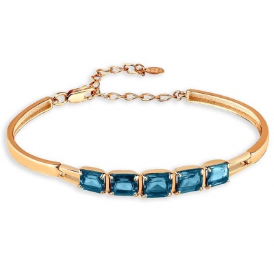 

Браслет из красного золота с топазом р. 19,5 Мастер Бриллиант 08-1-174-1100-010, 08-1-174-1100-010