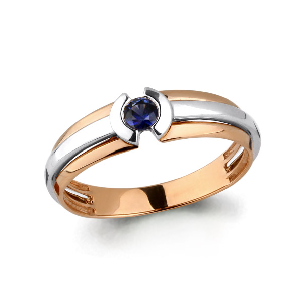 

Кольцо из красного золота с сапфиром р.  Aquamarine 963617к_585_кз, 963617к_585_кз