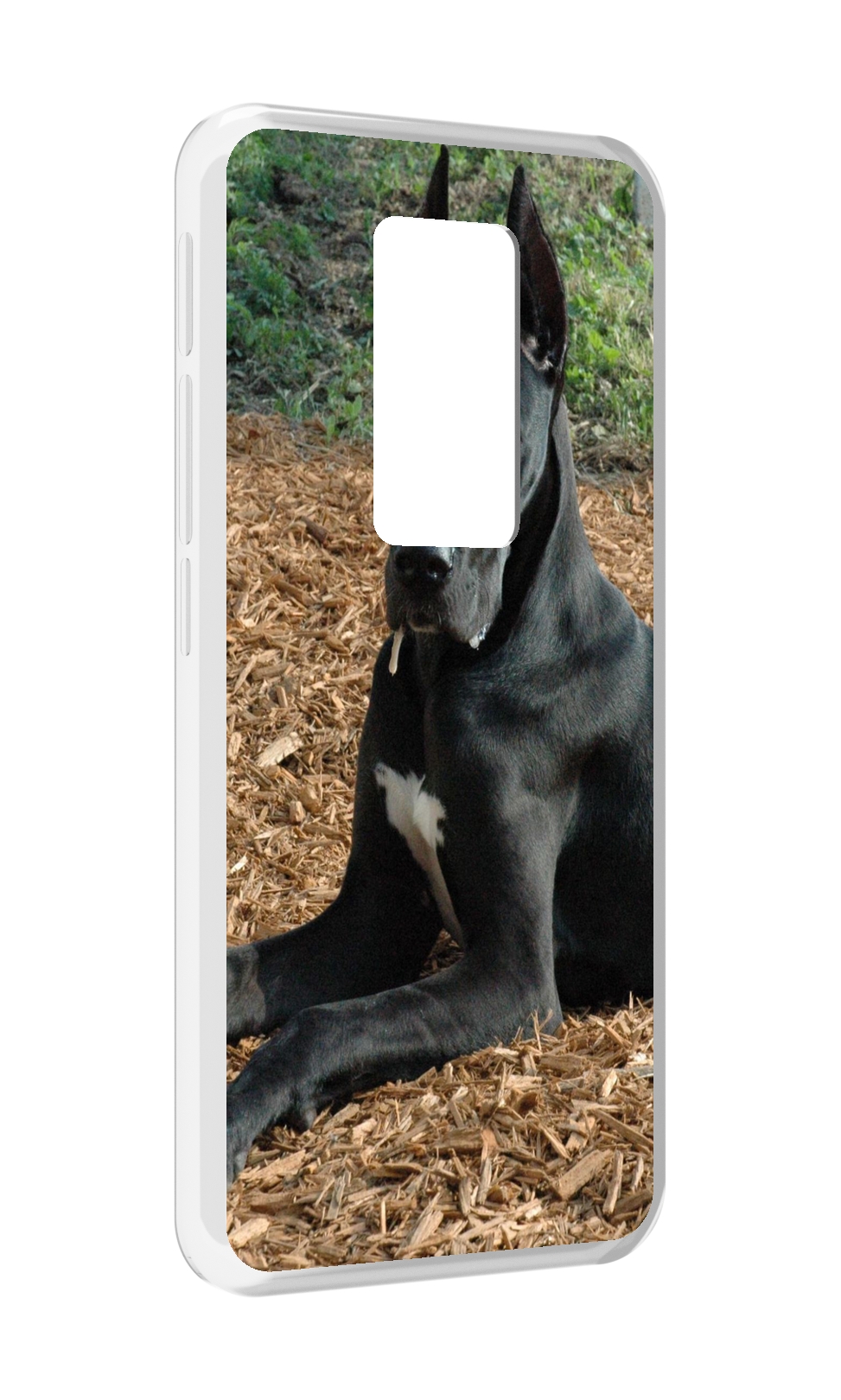 

Чехол MyPads немецкии дог для Motorola Defy 2021, Прозрачный, Tocco