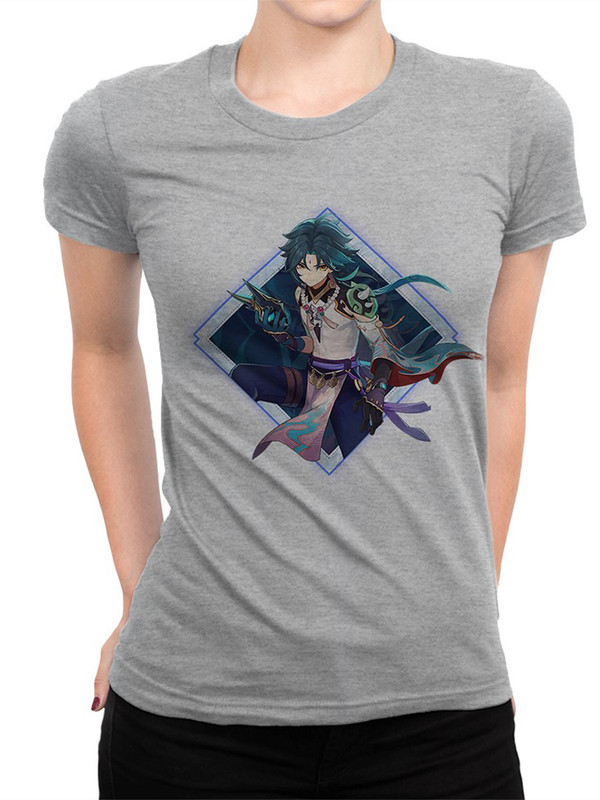 

Футболка женская DreamShirts Studio Геншин Импакт / Genshin Impact / Сяо / Аниме серая M, Серый, Геншин Импакт / Genshin Impact / Сяо / Аниме