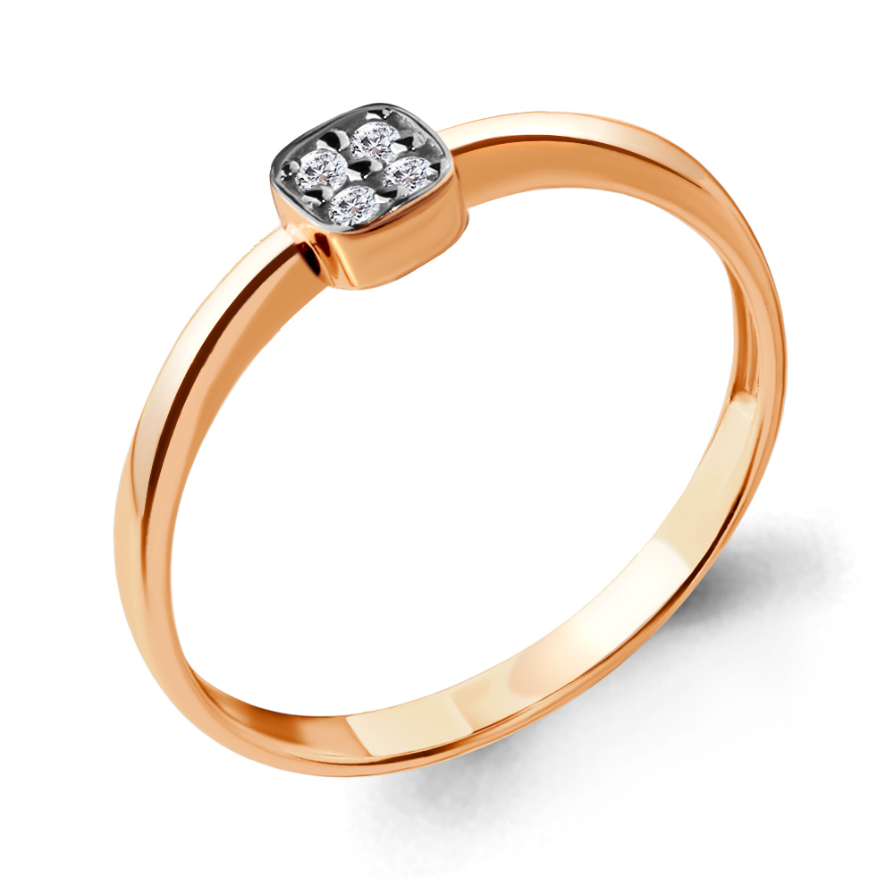

Кольцо из красного золота с бриллиантом р. , Aquamarine 963580Ак_585_кз, 963580Ак_585_кз