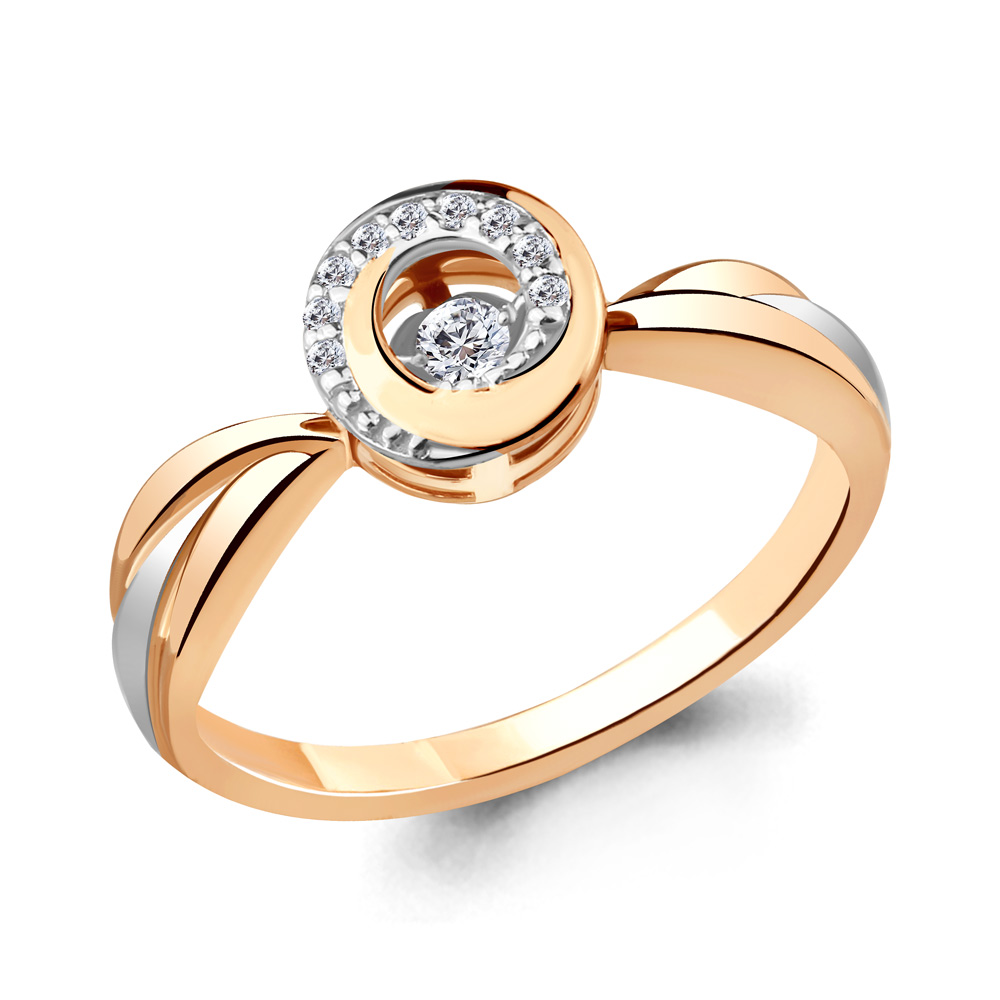 

Кольцо из красного золота с бриллиантом р. , Aquamarine 963563Ак_585_кз, 963563Ак_585_кз