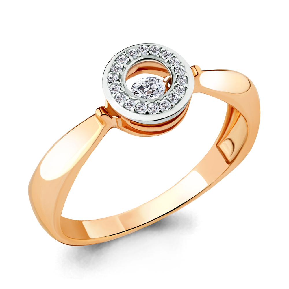 

Кольцо из красного золота с бриллиантом р. 17,5 Aquamarine 963560Ак_585_кз, 963560Ак_585_кз