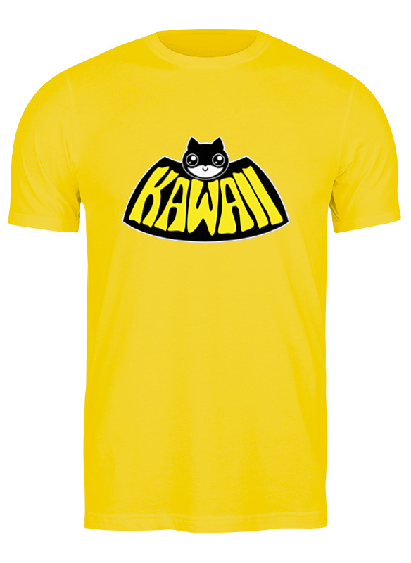 

Футболка мужская Printio Kawaii x batman желтая M, Желтый, Kawaii x batman