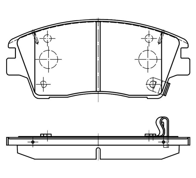 

Тормозные колодки CWORKS передние c11cr1034