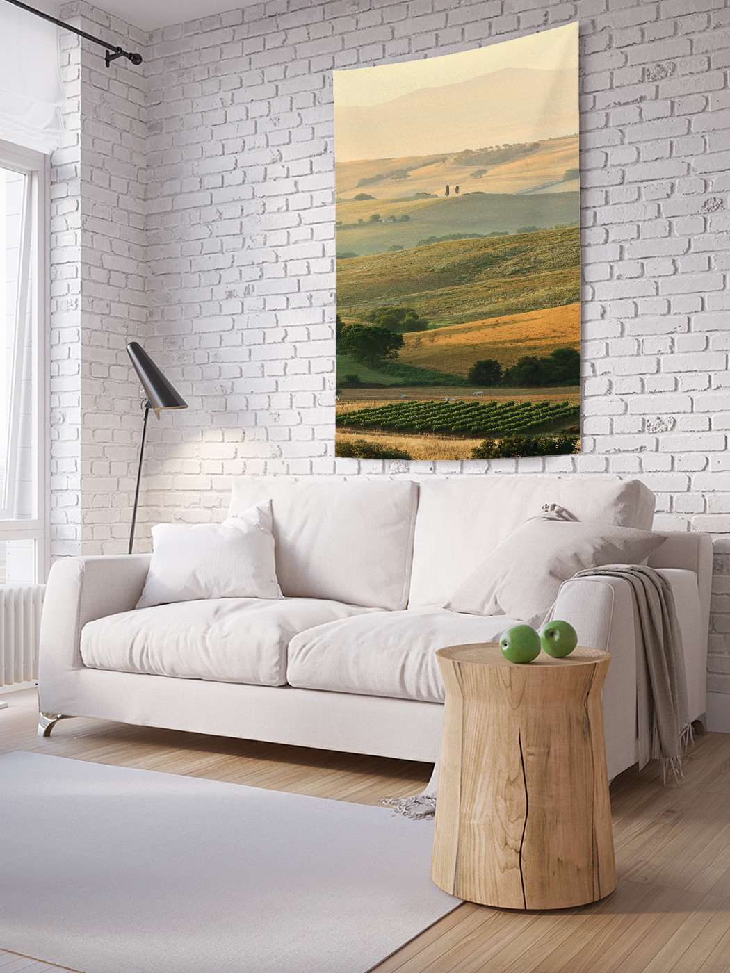 

Вертикальное фотопанно на стену JoyArty Холмовые фермы 150x200 см, Холмовые фермы