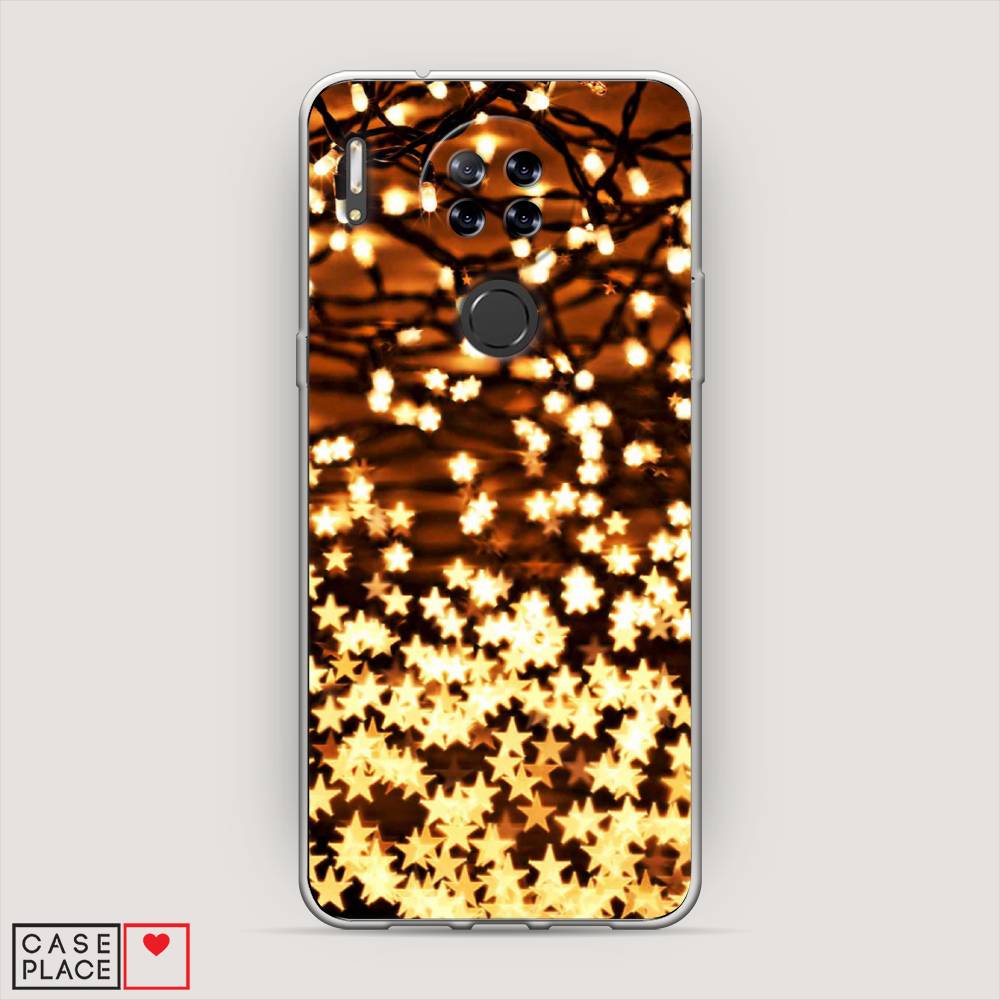 

Чехол на Blackview A80 Новогодняя гирлянда, Золотистый, 280150-5