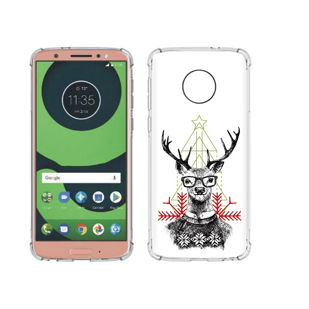 

Чехол MyPads Tocco для Motorola Moto G6 умный олень (PT99805.376.652), Прозрачный, Tocco