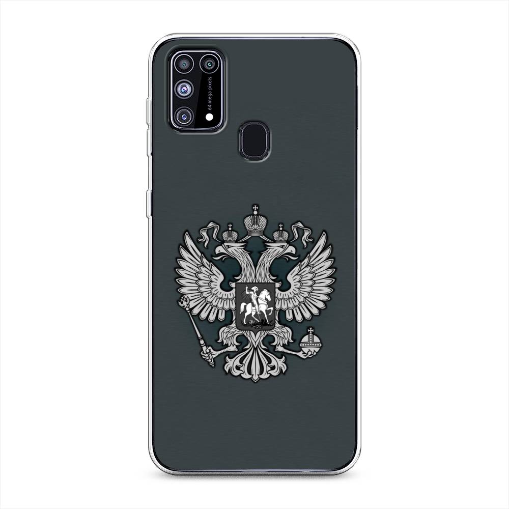 фото Чехол awog "герб россии серый" для samsung galaxy m31