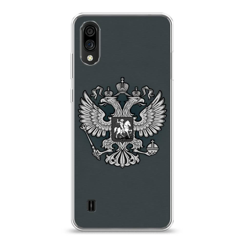 фото Чехол awog "герб россии серый" для zte blade a51 lite