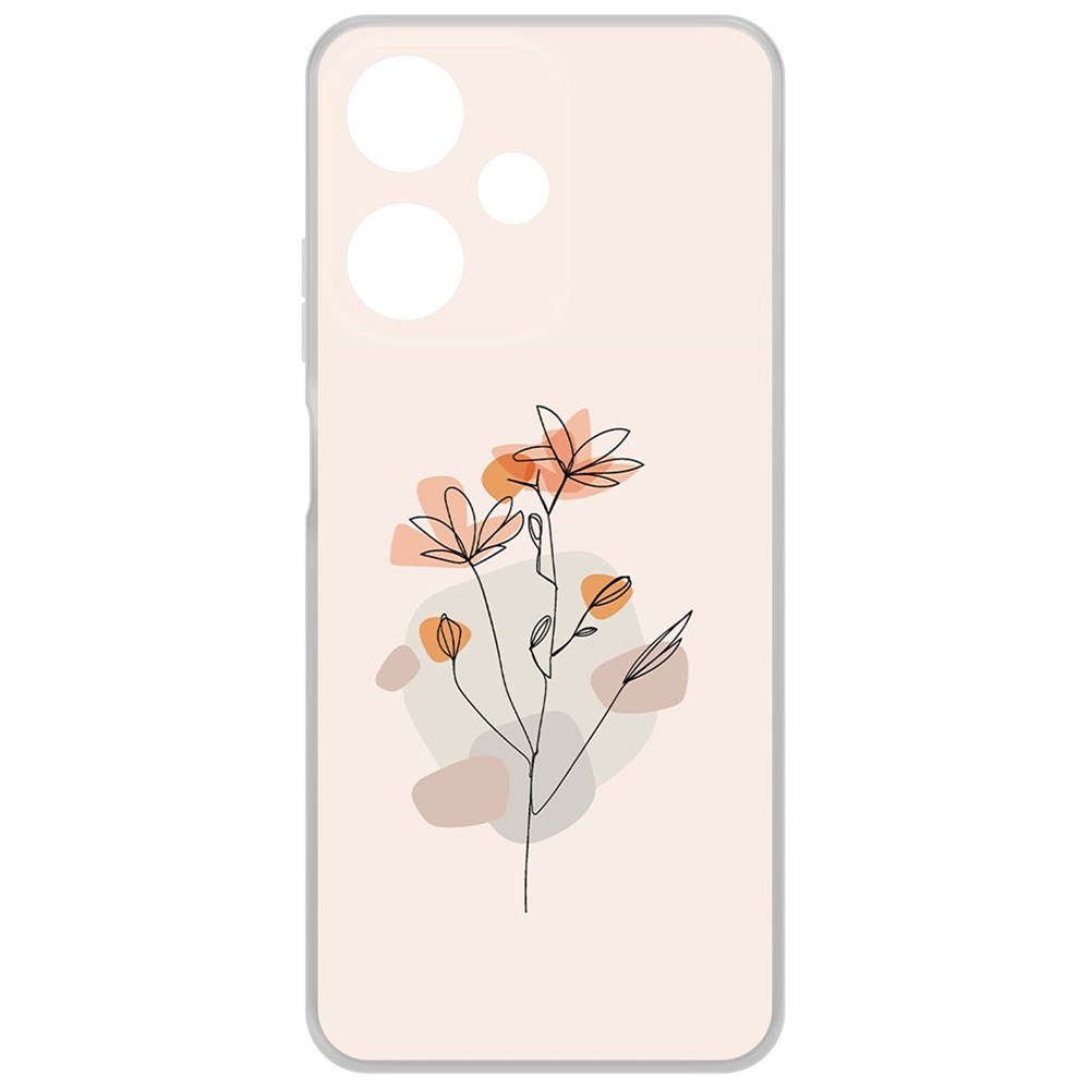 

Чехол-накладка Krutoff Clear Case Ромашки для INFINIX Hot 30 Play, Прозрачный