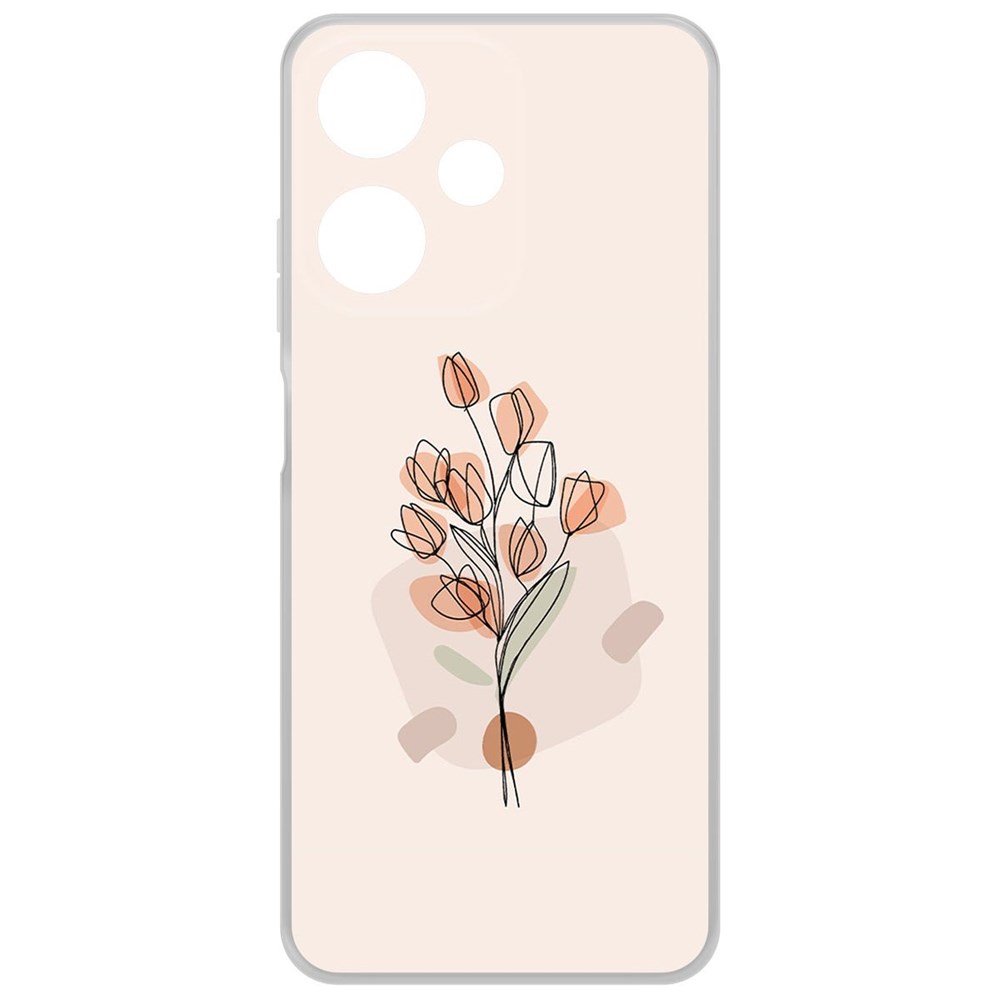 

Чехол-накладка Krutoff Clear Case Букет тюльпанов для INFINIX Hot 30 Play, Прозрачный