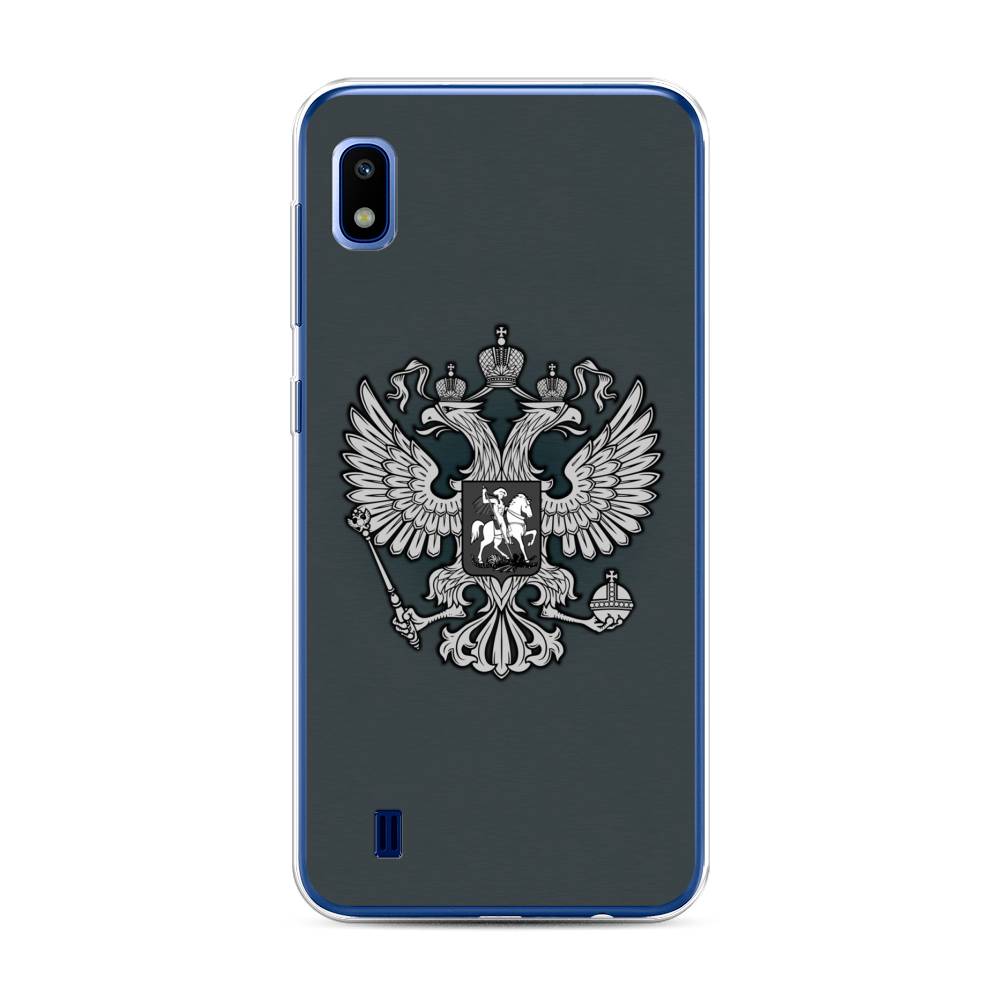 фото Чехол awog "герб россии серый" для samsung galaxy a10