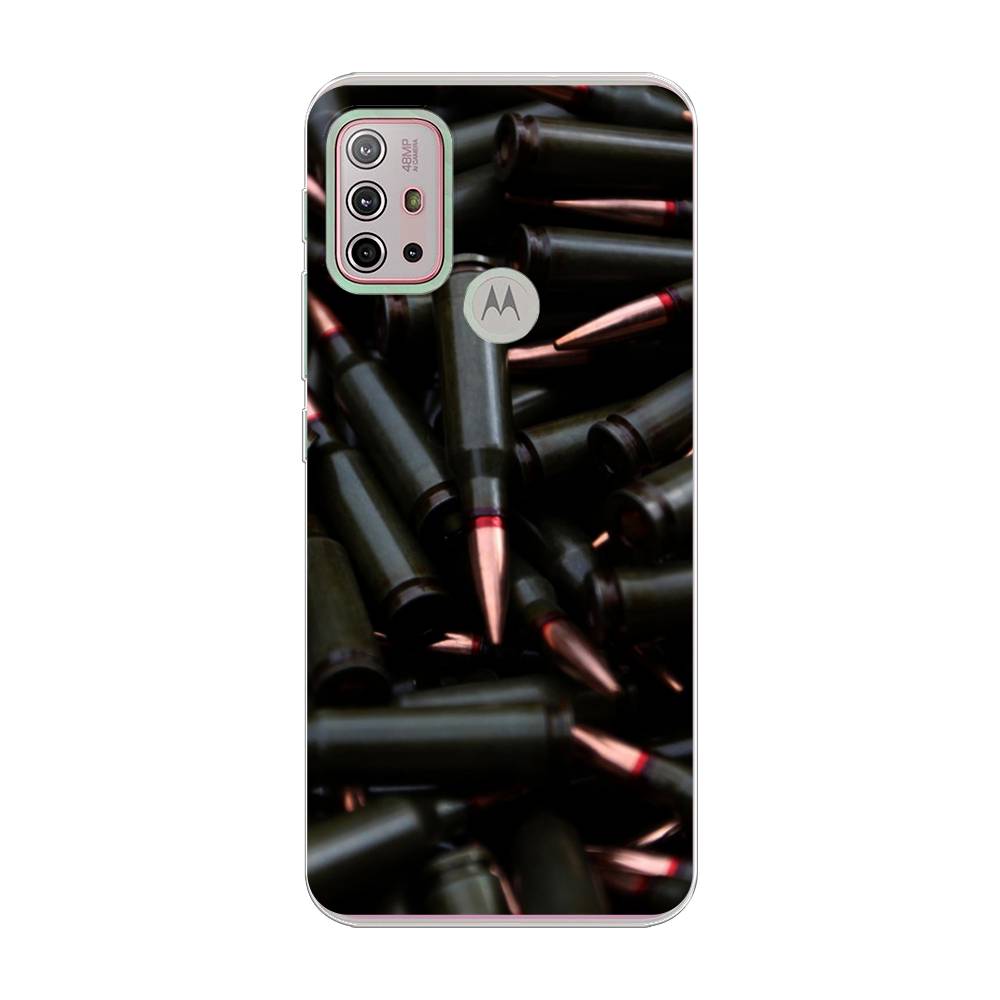 

Чехол Awog на Lenovo K13 Note/Motorola Moto G10/G20/G30 "Пули черные", Разноцветный, 242150-5