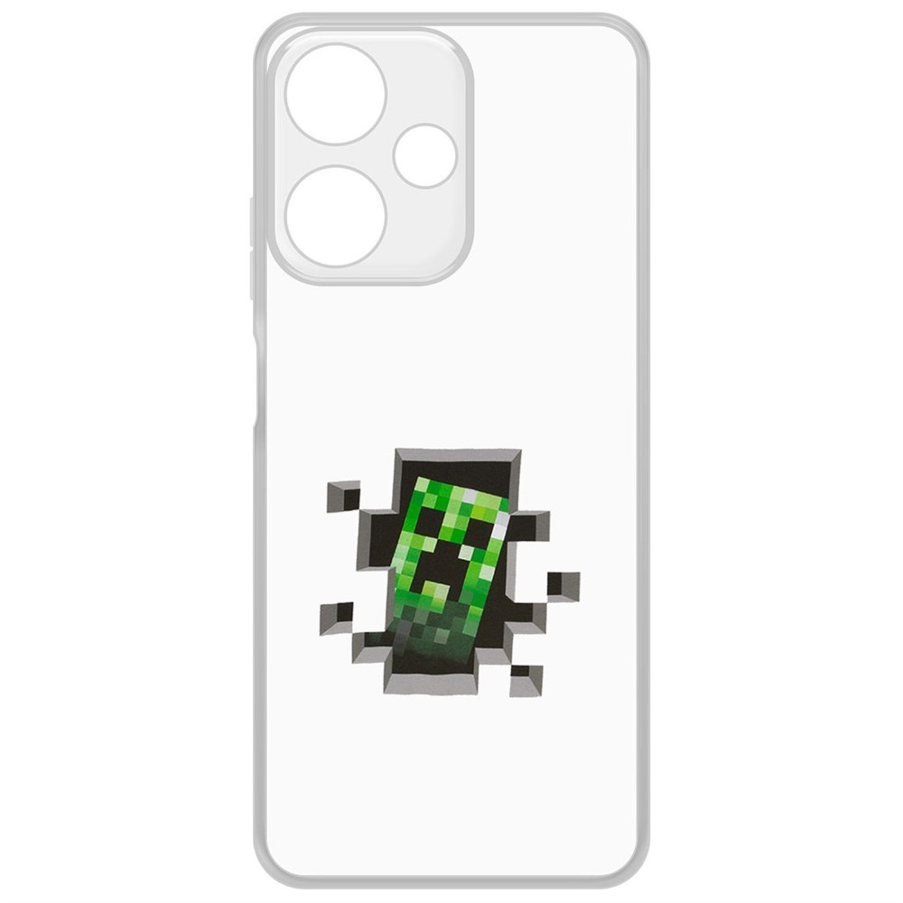 

Чехол-накладка Krutoff Clear Case Minecraft-Крипер для INFINIX Hot 30 Play, Прозрачный