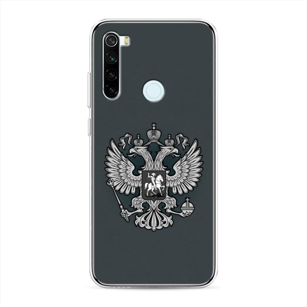 фото Чехол awog "герб россии серый" для xiaomi redmi note 8t