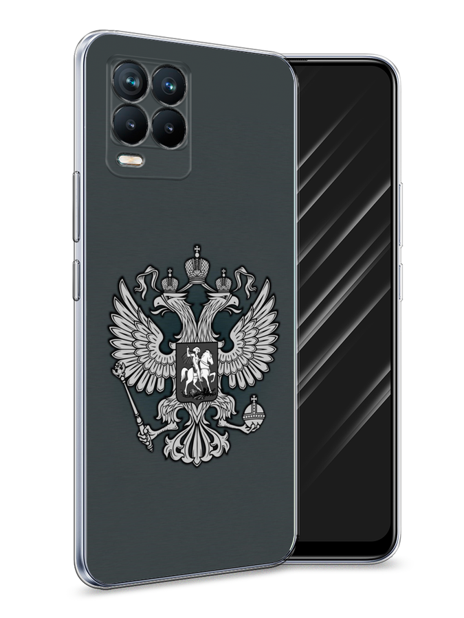 

Чехол Awog на Realme 8 "Герб России серый", Разноцветный, 255450-5