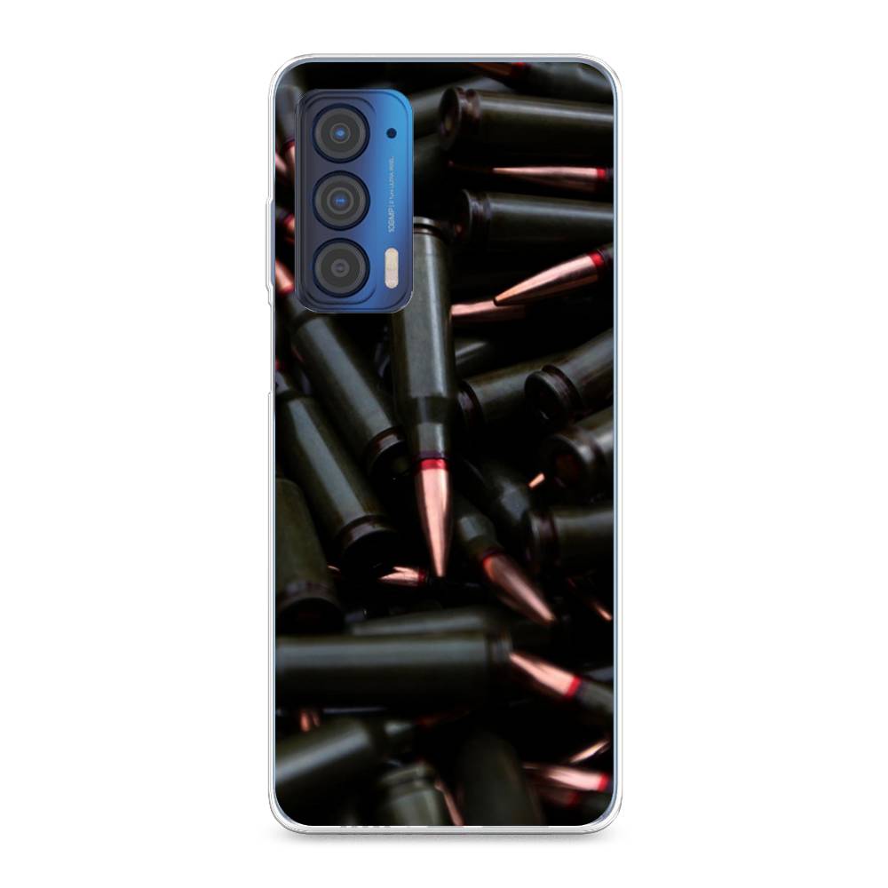 

Чехол Awog на Motorola Edge (2021) "Пули черные", Разноцветный, 242950-5