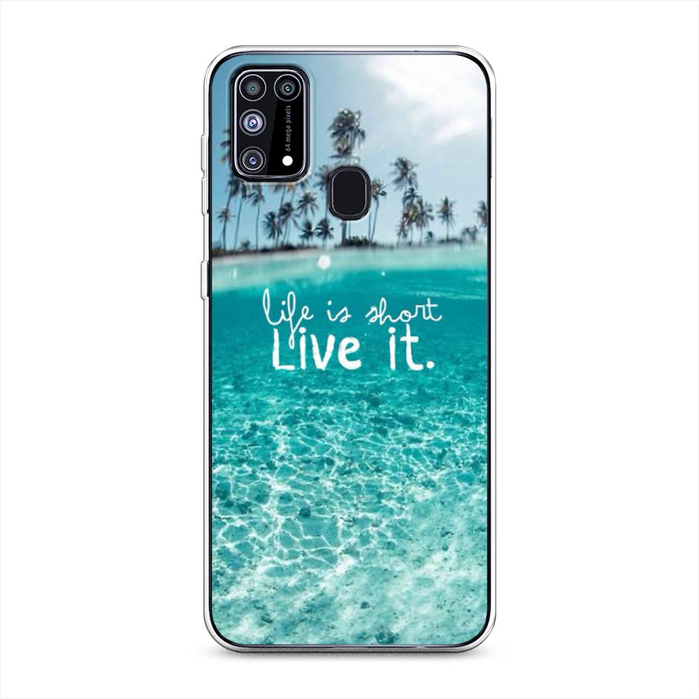 фото Силиконовый чехол "live it" на samsung galaxy m31 awog