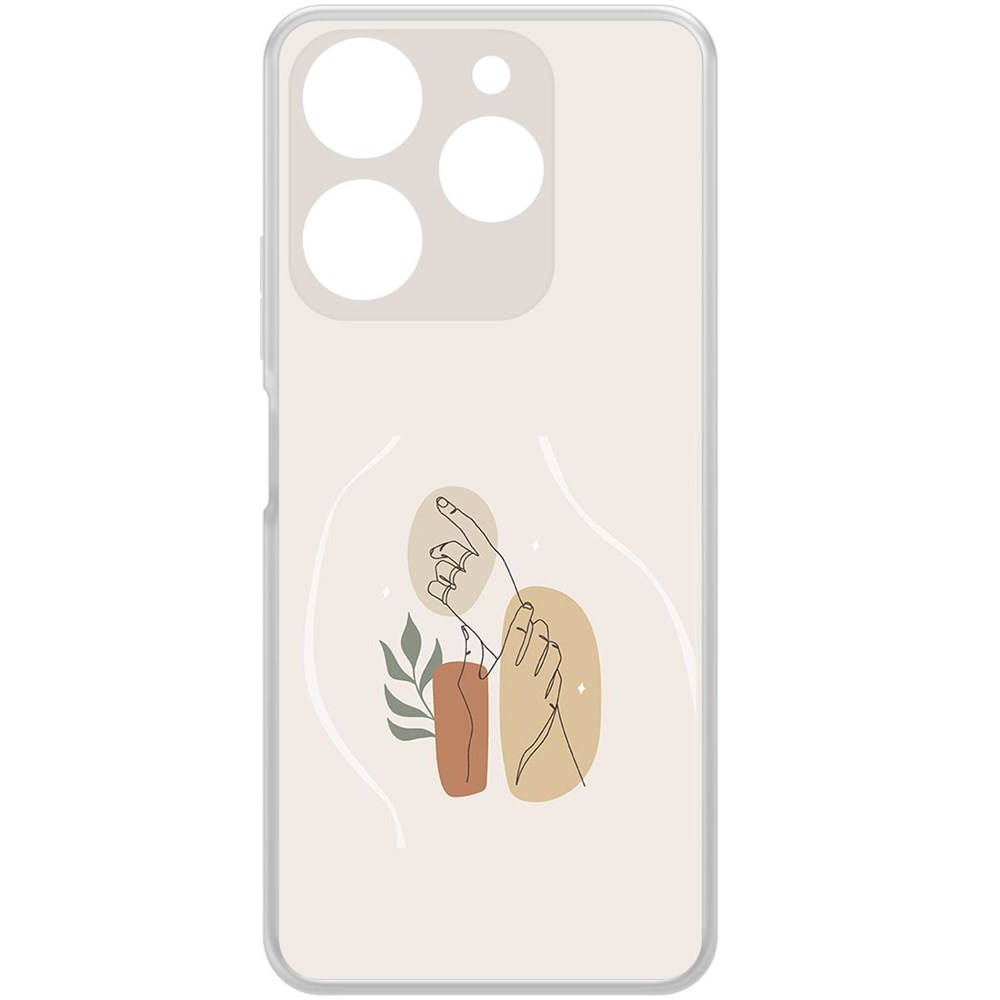 

Чехол-накладка Krutoff Clear Case Тонкость для TECNO Spark 10 Pro, Прозрачный