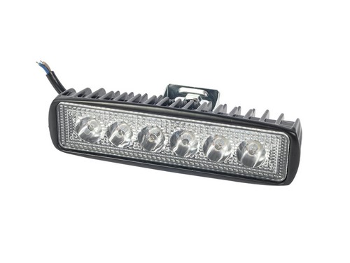 ТехАвтоСвет Фара противотуманная светод узкая ДХО (TAC 18 LED.3716) 6*3 W