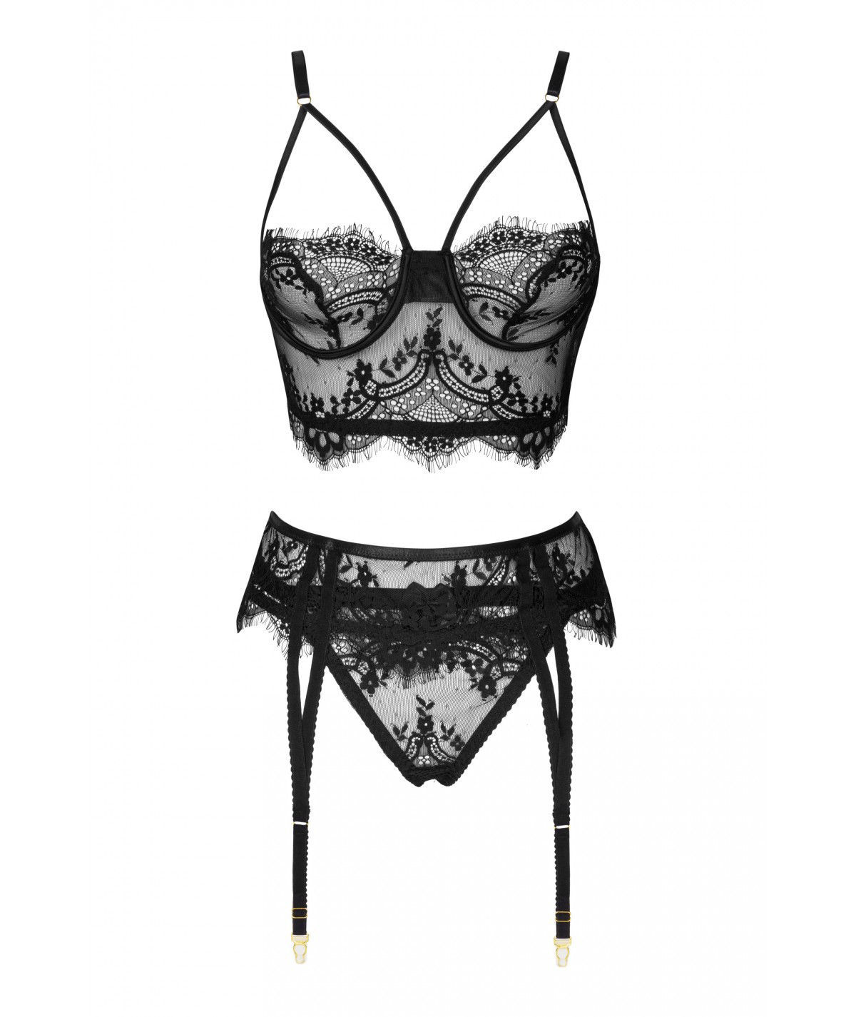 

Комплект белья LivCo Corsetti Fashion pereas р. L-XL, Черный, PEREAS L/XL