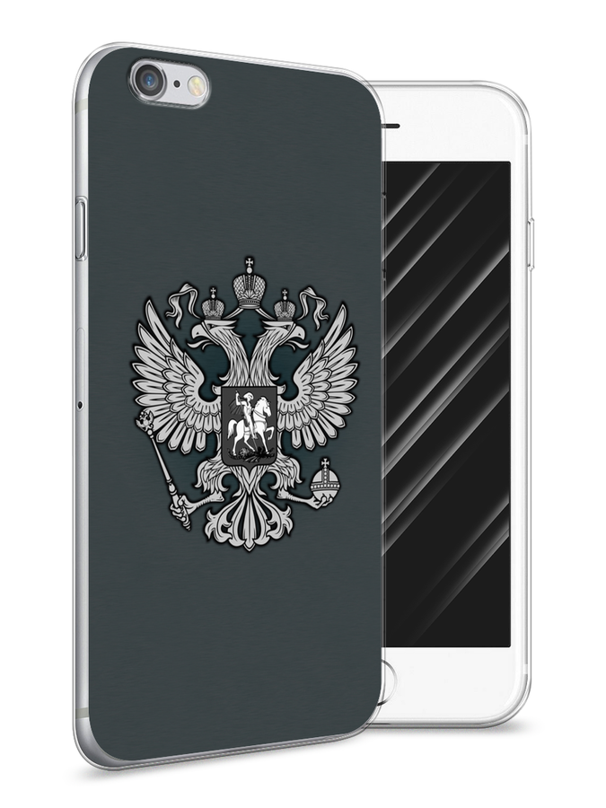 

Чехол Awog на Apple iPhone 6 / Айфон 6 "Герб России серый", Разноцветный, 10450-1