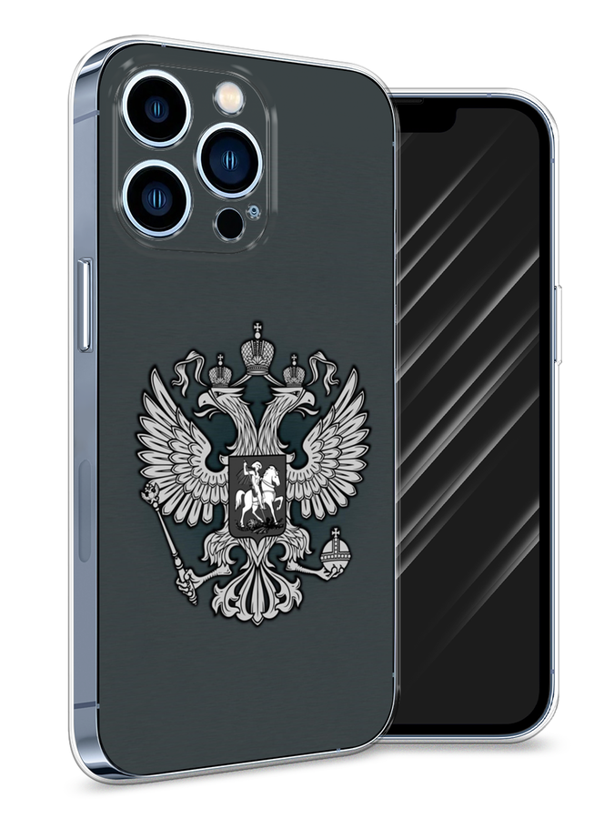 

Чехол Awog на Apple iPhone 13 Pro / Айфон 13 Pro "Герб России серый", Разноцветный, 14350-5