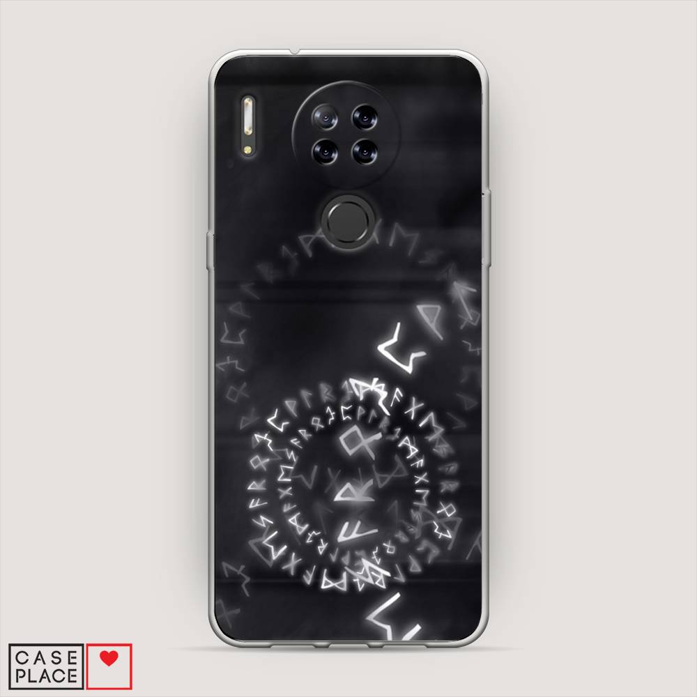 

Чехол на Blackview A80 "Руны", Серый;черный, 280150-3