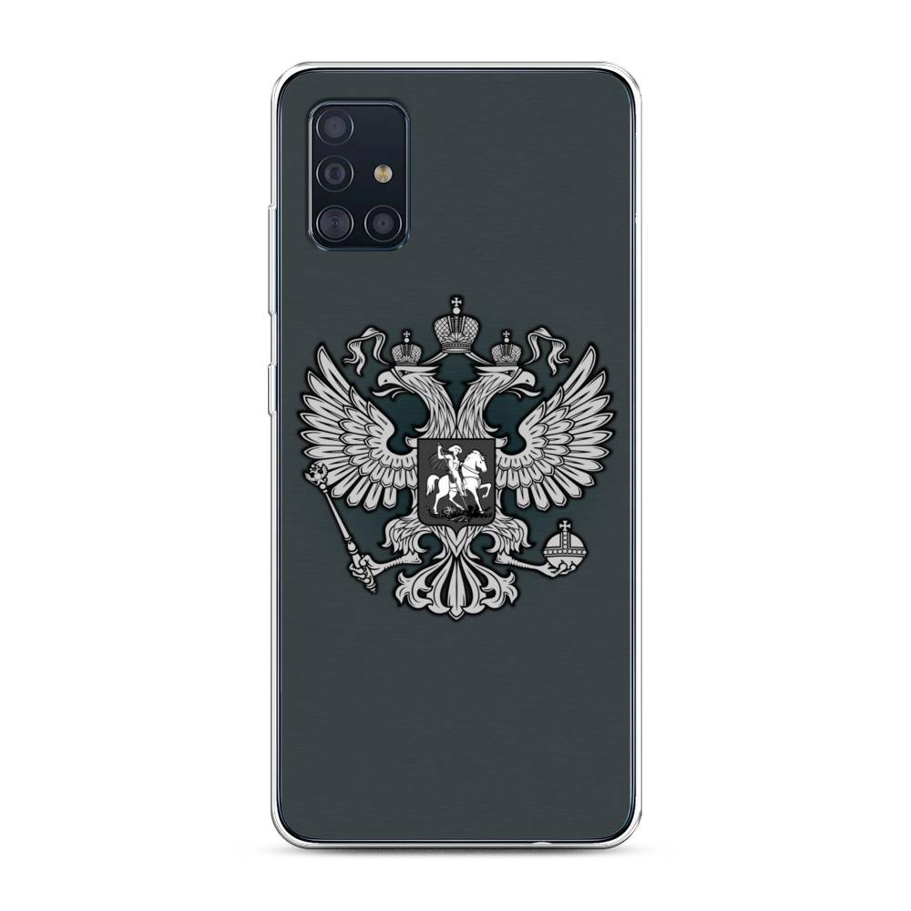 фото Чехол awog "герб россии серый" для samsung galaxy a51