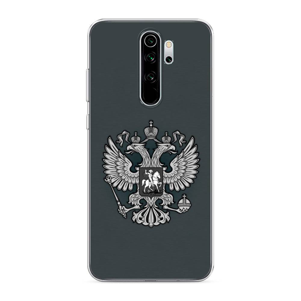 фото Чехол awog "герб россии серый" для xiaomi redmi note 8 pro