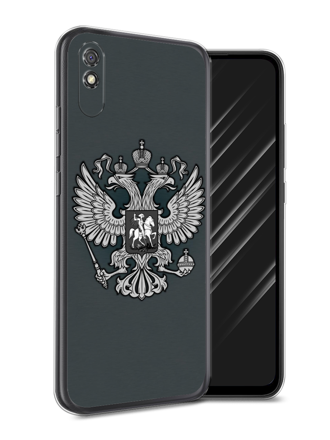 

Чехол Awog на Xiaomi Redmi 9A "Герб России серый", Разноцветный, 38950-5