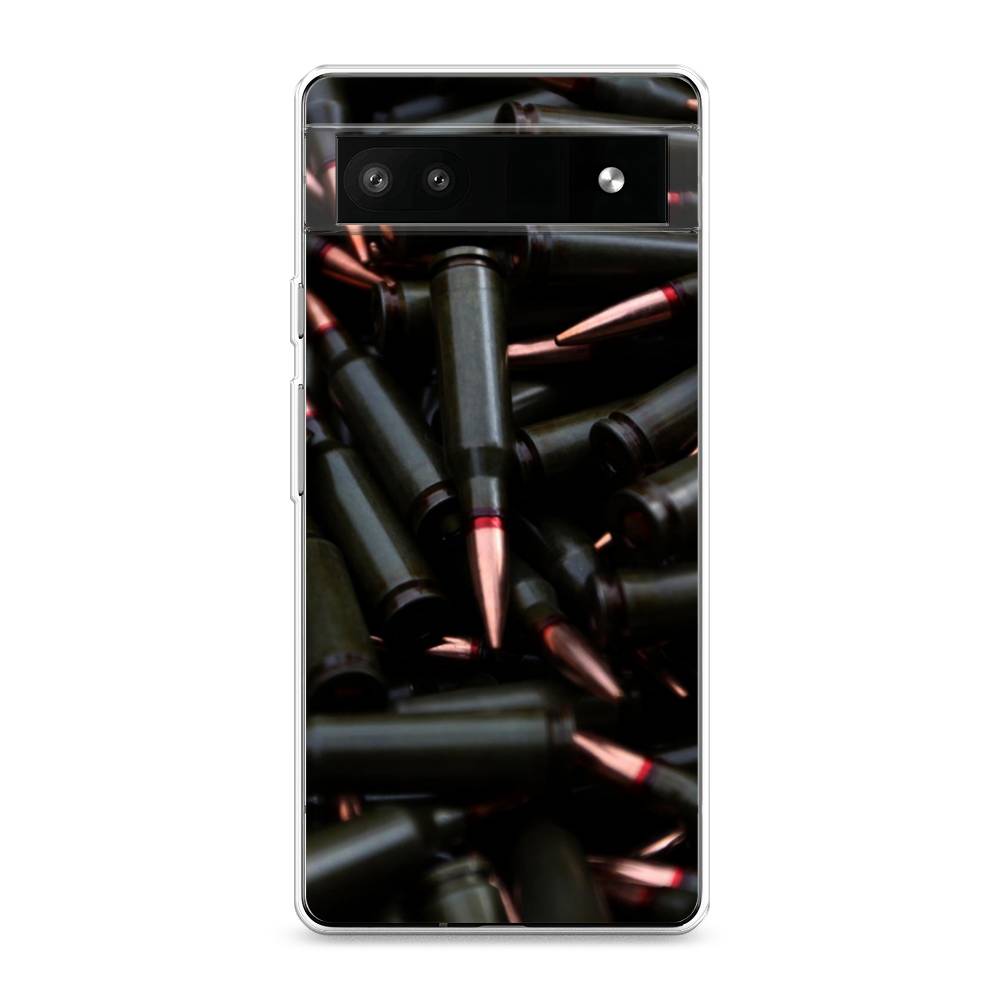 

Чехол Awog на Google Pixel 6A "Пули черные", Разноцветный, 271150-5