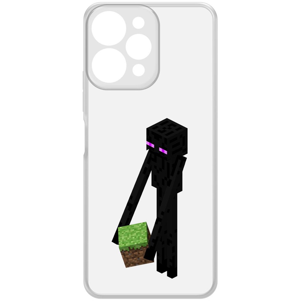 

Чехол-накладка Krutoff Clear Case Minecraft-Эндермен для Xiaomi Redmi 12, Прозрачный