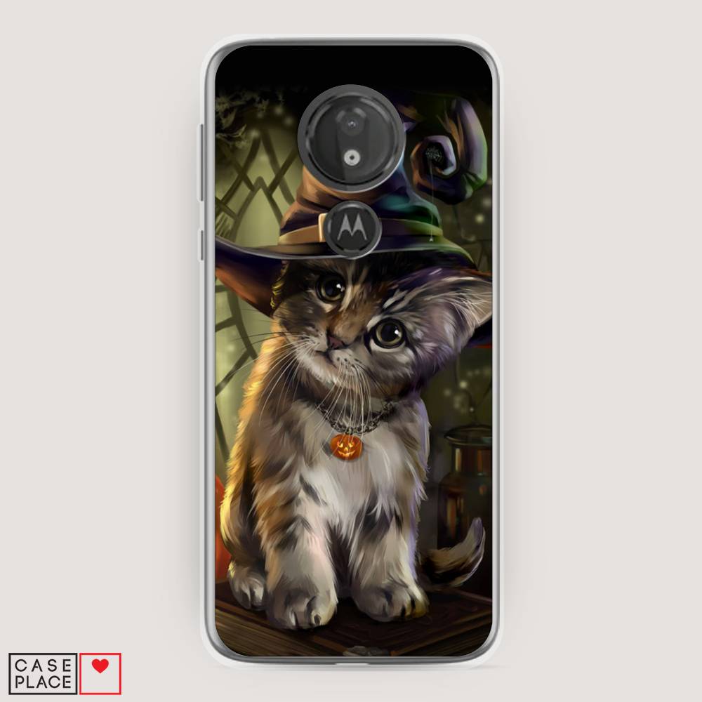 

Чехол Awog на Motorola Moto G7 Power / Моторола Мото G7 Power "Кот на Хэллоуин", Разноцветный, 241350-2