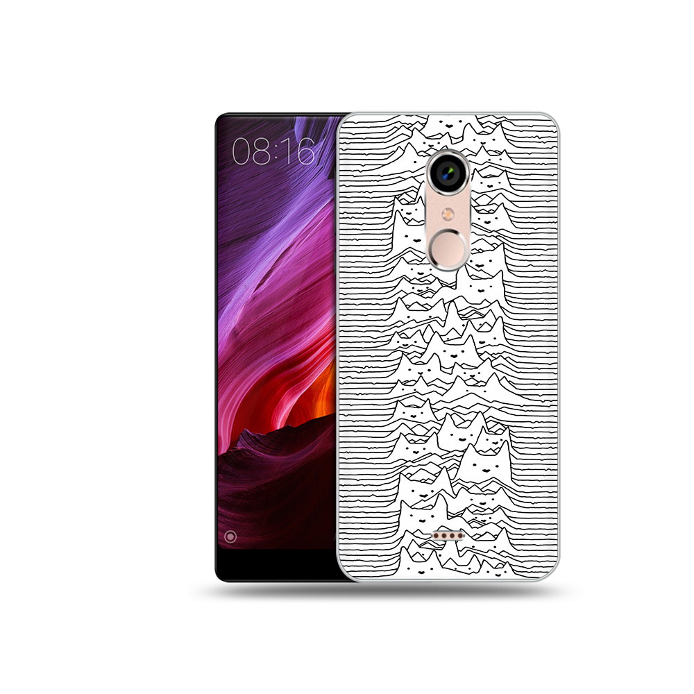 

Чехол MyPads Tocco для BQ 5050 Strike черно белые коты 3D, Прозрачный, Tocco