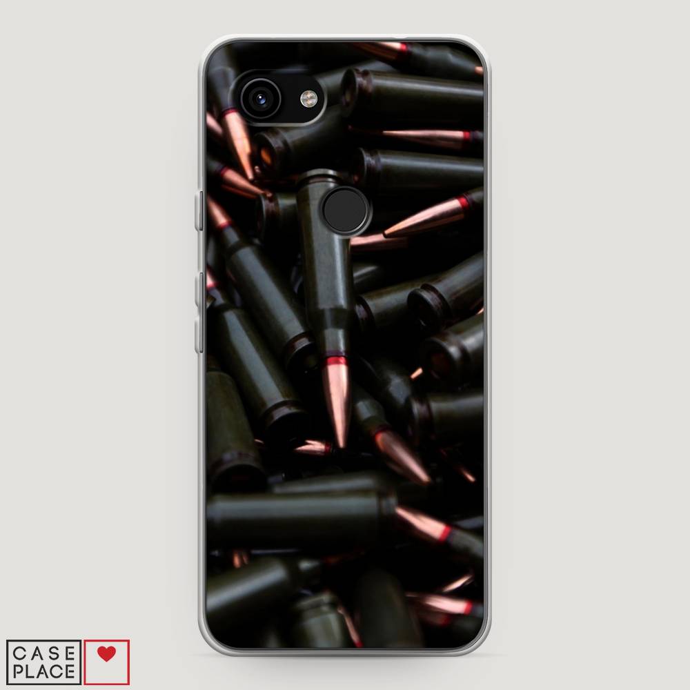 

Чехол Awog на Google Pixel 3a "Пули черные", Разноцветный, 270150-5