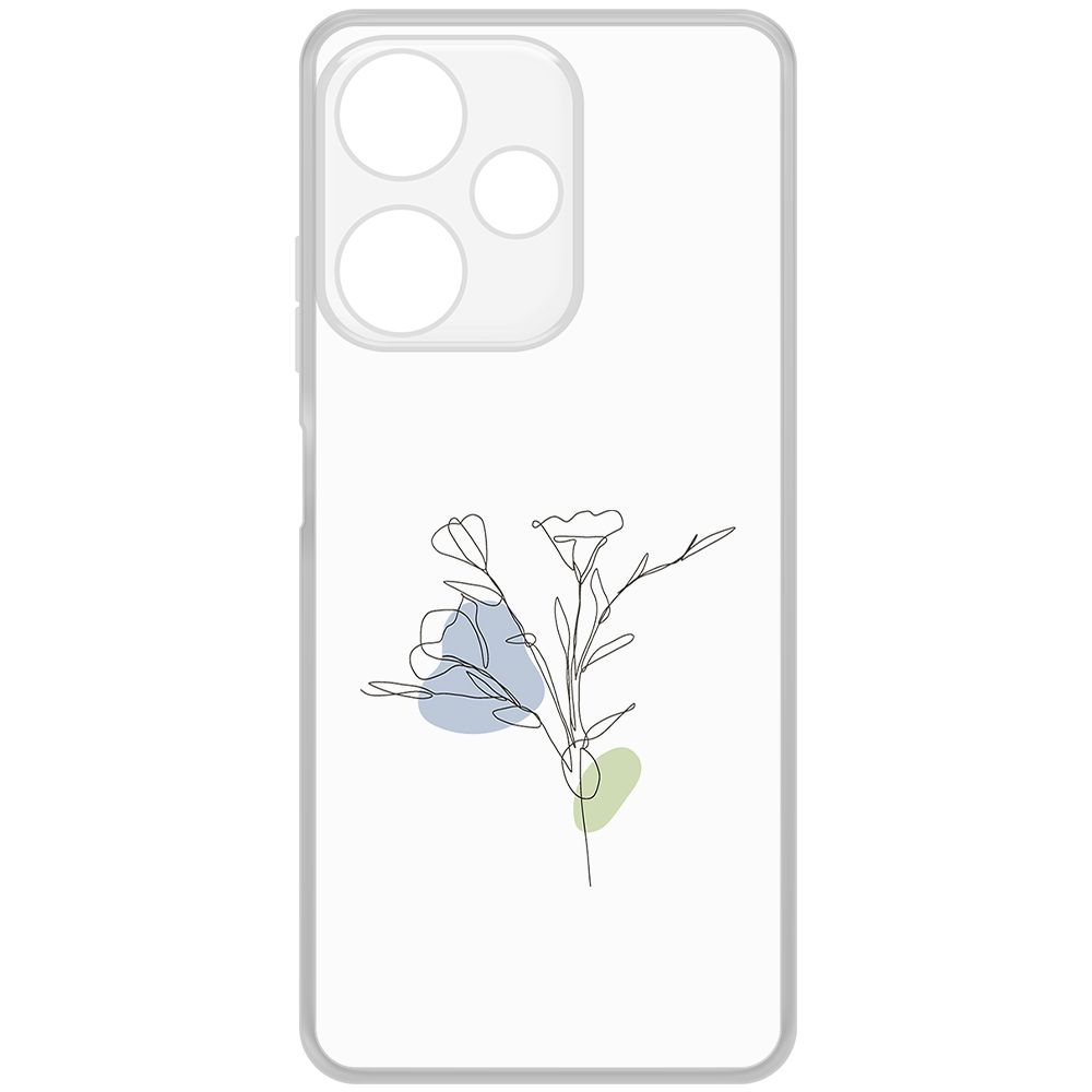 

Чехол-накладка Krutoff Clear Case Эустома для INFINIX Hot 30i, Прозрачный
