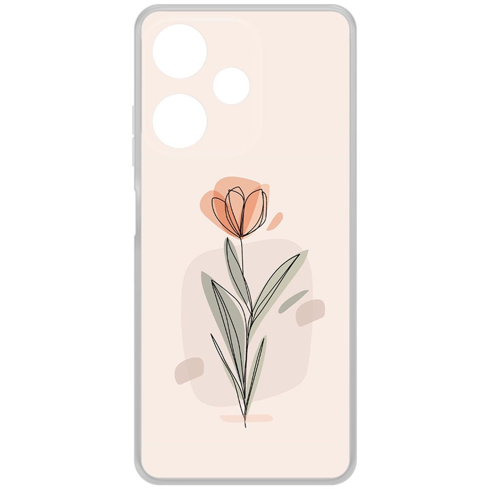 

Чехол-накладка Krutoff Clear Case Тюльпан для INFINIX Hot 30i, Прозрачный