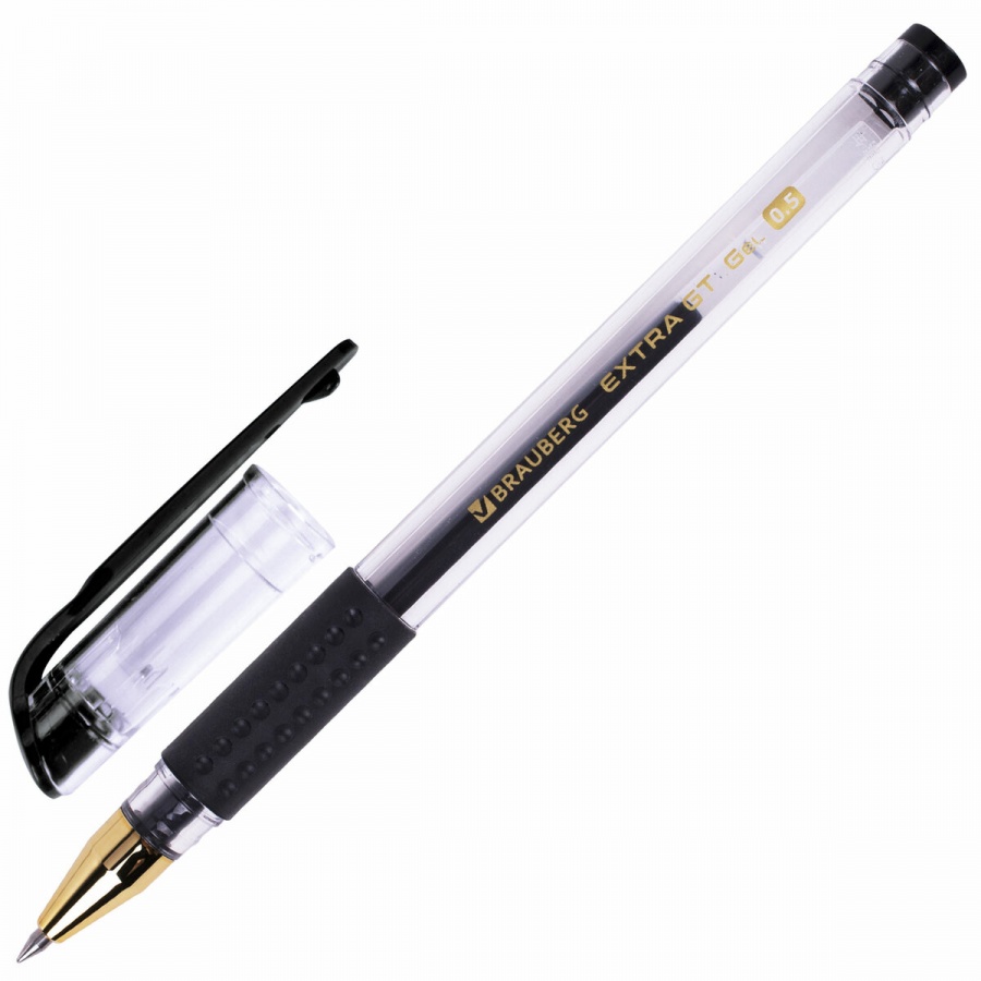 

Ручка гелевая Brauberg Extra GT GLD (0.35мм, черный, стандартный узел) (143919), 12шт.